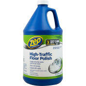 Zep® High-Traffic Floor Polish, Gallon Bottle, 4 Bottles - ZUHTFF128