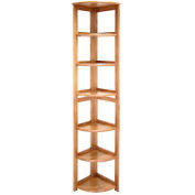 67x12 Corner Flip Flop Bookcase - Medium Oak