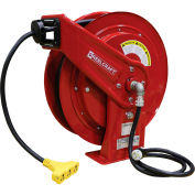 Reelcraft L 70100 123 9, 12 AWG / 3 Conductor x 100ft, 15 AMP, Tri-tap Outlet (5-15R) with Cord