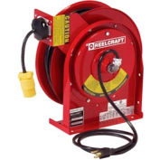 Reelcraft L 4050 163 3 16 AWG / 3 Cond x 50ft, 15 AMP, Single Outlet, with Cord