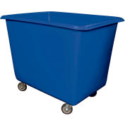 Royal Basket-Poly Truck, 8 Bu, Blue, Metal Base, All Swivel - R08-BLX-PGA-4UNN