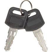 Global Industrial 2Pcs Replacement Keys for Charging Cabinets/Carts 985748, 251761, 987877