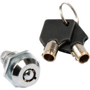 Global Industrial™ Replacement Lock Set w/2 Keys for Inter Office Mailboxes (443490 & 443491)