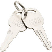 Replacement Keys For Outer Door of Global Industrial Narcotics Cabinet 436951, 2pcs Key# 001