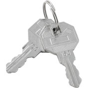 Replacement Keys For Inner Door of Global Industrial™ Narcotics Cabinet 436953, 2pcs Key# 160