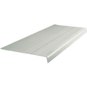 Vinyl Heavy Duty Ribbed Stair Tread Square Nose 12.5" x 72" Light Gray