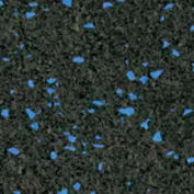 ROPPE Recoil Rubber Fitness Roll Flooring ARL160948236, 49"L X 48"W X 3/8" Thick, Cobalt