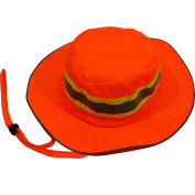 Petra Roc Hi-Visibility Full Brimmed Ranger Hat, Polyester Mesh/Oxford, Orange, L/XL