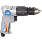 Global Industrial Reversible Pistol Grip Air Drill, Standard Keyed, 3/8" Chuck, 2000 RPM
