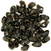 Hiland Fire Glass GLASS-BLK 3/4" Dia. Smooth Translucent Black 10 Lbs