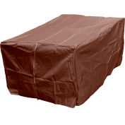 Hiland Fire Pit Cover HVD-1010CVR-M Rectangle Heavy Duty Waterproof 50"L x 38"W x 23"H Mocha