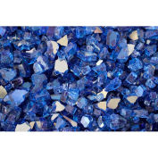 Hiland Fire Glass RFGLASS-CBLT 1/4" to 1/2" Dia. Reflective Cobalt Blue 10 Lbs