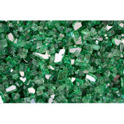 Hiland Fire Glass RFGLASS-RGRN 1/4" to 1/2" Dia. Reflective Green 10 Lbs