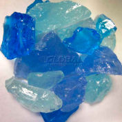 Hiland Fire Glass RGLASS-BB 1/2" to 1" Dia. Recycled Bahama Blend 10 Lbs
