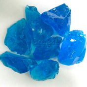 Hiland Fire Glass RGLASS-TRQ 1/2" to 1" Dia. Recycled Turquoise 10 Lbs