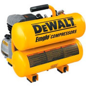 DeWALT® D55153, Portable Electric Air Compressor, 1.1 HP, 4 Gallon, Twin Stack, 4 CFM