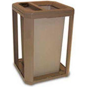 Landmark Series® 35 Gal. Classic Container W/ Ash Trash Top - Driftwood