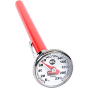 Pelouze® FGTHP220C - Pocket Thermometer, Stainless Steel, Easy To Recalibrate, 0 To 220°F