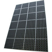 Rubber-Cal Dura-Chef Anti-Fatigue Kitchen Mats 7/8" Thick 3' x 5' Black