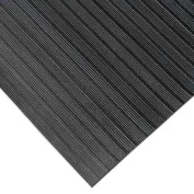 Rubber-Cal Tuff-n-Lastic Rubber Runner Mat - 1/8 in x 48 in x 8 ft Rolled  Rubber Flooring - Black
