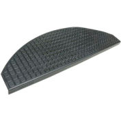 Rubber-Cal "Block-Grip" Step Mats, 9.75"W x 29.75"L, Stair Tread Mats, Black