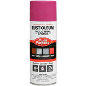 Rust-Oleum Industrial 1600 System General Purpose Enamel Aerosol, Safety Purple, 12 oz. - 1670830 - Pkg Qty 6