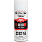 Rust-Oleum Industrial 1600 System General Purpose Enamel Aerosol, White Primer, 12 oz. - 1681830 - Pkg Qty 6