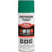 Rust-Oleum Industrial 1600 System General Purpose Enamel Aerosol, Machine Green, 12 oz. - 202211 - Pkg Qty 6