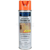 Rust-Oleum Mc1800 Water-Based Precision-Line Inverted Marking Chalk Aerosol, Apwa Orange - Pkg Qty 12