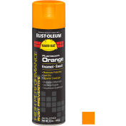 Rust-Oleum High Perform V2100 Rust Prevent Enamel Aerosol, Fluorescent Orange, 14 oz. - 2255838 - Pkg Qty 6