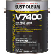 Rust-Oleum V7400 Series <340 VOC DTM Alkyd Enamel, Safety Orange Gallon Can - 245477 - Pkg Qty 2