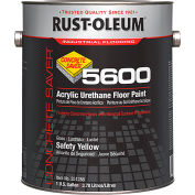 Rust-Oleum 5600 System <100 VOC Acrylic Urethane Floor Paint, Safety Yellow Gallon Can - 251286 - Pkg Qty 2