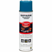 Rust-Oleum M1600 Solvent-Based -Line Inverted Marking Paint Aerosol, Caution Blue - 203022V - Pkg Qty 12