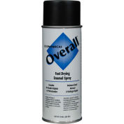 Rust-Oleum Flat Black Overall Economical Enamel Aerosol, 10 oz. - V2404830 - Pkg Qty 6