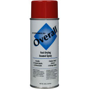 Rust-Oleum Red Overall Economical Enamel Aerosol, 10 oz. - V2407830 - Pkg Qty 6