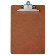 Saunders Recycled Hardboard Clipboard, Letter Size, 8-1/2" x 12", Brown
