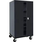 Plastic Storage Cabinet 36x22x72 - Light Gray