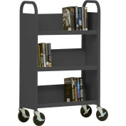 Sandusky® SL327 3-Shelf Single Sided Mobile Utility Truck 27x13 - Charcoal