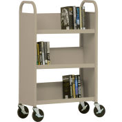 Sandusky® SL327 3-Shelf Single Sided Mobile Utility Truck 27x13 - Sand