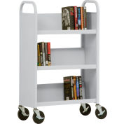 Sandusky® SL327 3-Shelf Single Sided Mobile Utility Truck 27x13 - Dove Gray