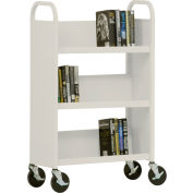 Sandusky® SL327 3-Shelf Single Sided Mobile Utility Truck 27x13 - Putty