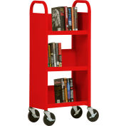 Sandusky® SL33017 3-Shelf Single Sided Mobile Utility Truck 17x13 - Red