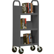Sandusky® SL33017 3-Shelf Single Sided Mobile Utility Truck 17x13-Charcoal