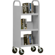 Sandusky® SL33017 3-Shelf Single Sided Mobile Utility Truck 17x13 - Gray