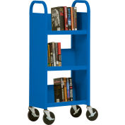 Sandusky® SL33017 3-Shelf Single Sided Mobile Utility Truck 17x13 - Blue