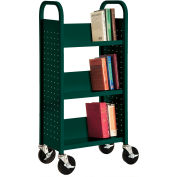 Sandusky® SL33017 3-Shelf Single Sided Mobile Utility Truck 17x13 - Green