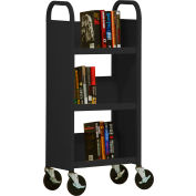 Sandusky® SL33017 3-Shelf Single Sided Mobile Utility Truck 17x13 - Black