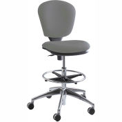Safco® Metropolitan Extended Height Drafting Stool Chair - Fabric - Gray