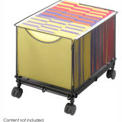 Safco® Onyx™ 5211 Mesh Rolling File Cube - Black