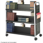 Safco® 5335 Double Sided 6 Shelf Book Cart